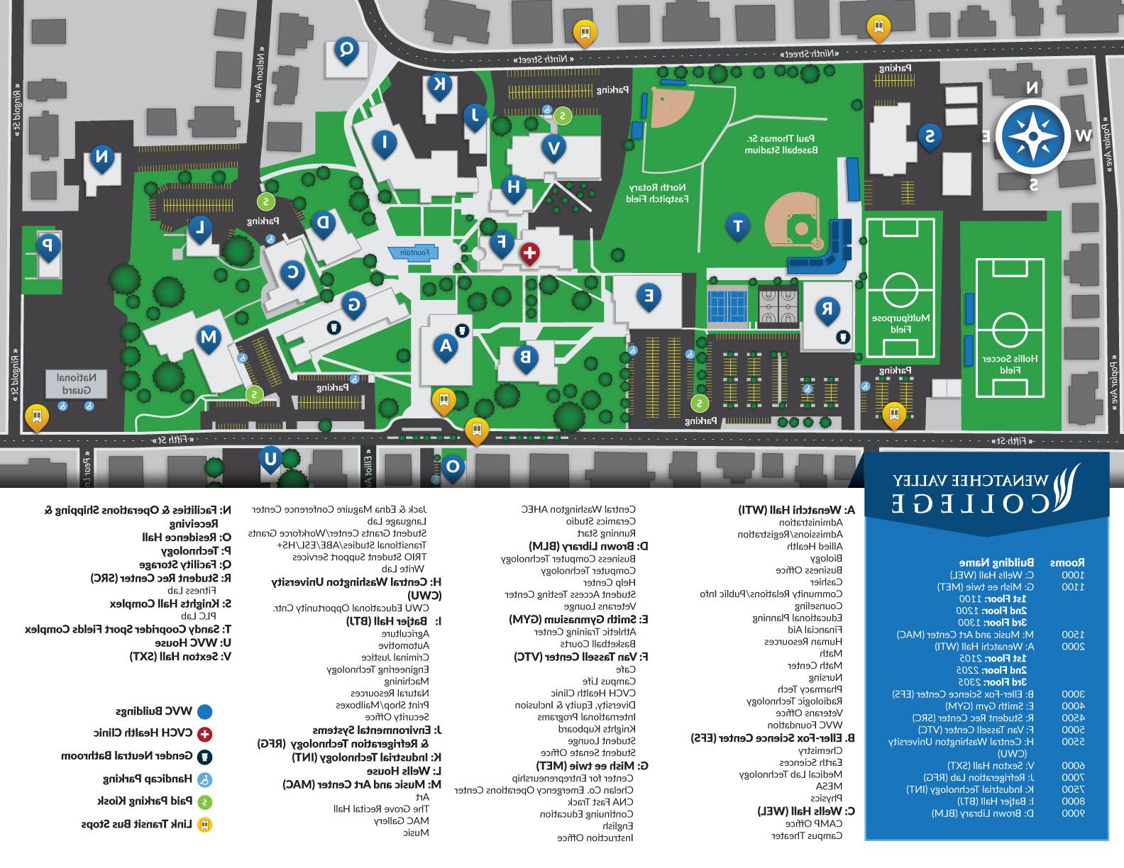 Map of campus